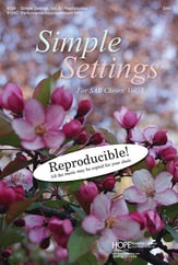 Simple Settings for SAB Choirs, Vol. 3 SAB Choral Score cover